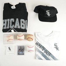 Chicago White Sox Memorabilia Collection w/ Signed Balls, Vintage Hat amp;Shirts picture
