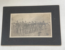 Large Cabinet Card Photograph U.S. Militia 1890s - 1900s Philippines Conflict picture