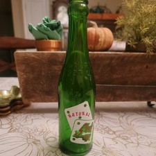 Very Rare Natural Set Up Embossed ACL Belleville Il Soda Bottle Hires Bottling  picture