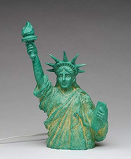 Fine Porcelain Statue of Liberty Tabletop Night Light Figurine, 11 In picture