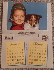 Vintage 1949 Fulton County Garage Chevrolet Advertising Calendar Northville NY picture