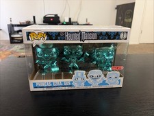 Funko Pop Haunted Mansion Phineas, Ezra & Gus Chrome 3 Pack Target Exclusive picture