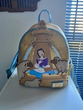 Loungefly Belle Sheep Fountain BoxLunch Exclusive Mini Backpack USED picture