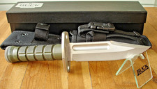 RARE CUSTOM 2014 BUCK 187 PHROBIS CUK COMBAT UTILITY KNIFE 188 HANDLE 425M SS picture