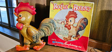 Vtg 1950's Rempel Roofus the Rooster Rubber Squeak Toy Akron OH with Orig. Box picture