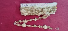 Antique 1920s Victorian Silk Rosette Ribbon for Artwork or Antique Doll Clothes picture