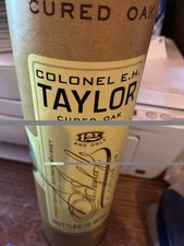 Colonel E.H. Taylor Cured Oak Empty Bottle & Tube Rare - Excellent Condition picture