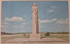 Vintage Postcard La Salle Statue Port Lavaca Texas AA139 picture