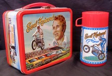 Vintage EVEL KNIEVEL Lunchbox & Thermos - Daredevil (1974) C-8.5/9.0 Minty picture