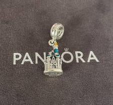 Tokyo Disney Resort Castle Dangle Charm Pendant S925 Silver Pre-owned picture