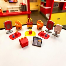 2025 Lil McDonalds Happy Meal Toy Lot 11 Mini Restaurant Boo Bucket Kiosk picture