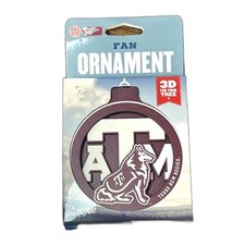 YouTheFan NCAA Texas A&M Aggies 3D Logo Series Ornament Fan Approved Maroon New picture