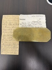Antique 18th Century Tobacco Box (bought in England) With Invoice and Note RARE picture
