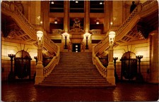 Main Stairway Capitol Building Harrisburg PA Vintage Postcard 5P18-13 picture