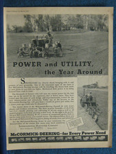 1935 McCormick-Deering Farmall 30 & W-30 Tractors In Field Planting & Plowing-Ad picture