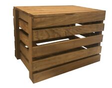 Large Wood Storage Crates With Lid picture