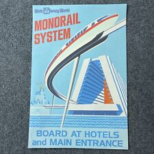 Walt Disney World Kevin and Jody Monorail System Souvenir Metal Sign Poster 8X12 picture