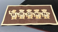 RARE Vintage 1950s Brown University Bears Mascot Felt Banner Flag Collegiate picture