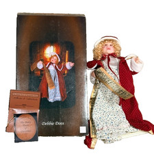 Vintage Kurt Adler Jacqueline Kent Faces Christmas Caroler Doll Figurine Debbie picture