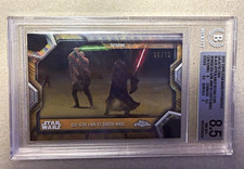 2025 Topps Star Wars Hyperspace ERA-18 Qui-Gon vs Darth Maul Black /10 BGS 8.5 picture