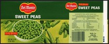 Vintage label DEL MONTE Sweet Peas #1 San Francisco California unused n-mint+ picture
