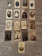 ​Lot of 17 Antique 1800s CDVs & Tintypes – Rare Montana Territory Photography picture