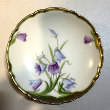 PT Bavaria Tirschenreuth Hand Painted Floral Bowls Set of 3 *Signed Lunel* picture