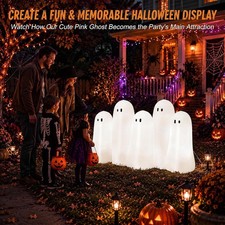 Motionchic 7ft Halloween Inflatable Ghost Family LED Outdoor Decor  picture