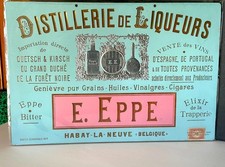 Antique Belgium Advertising Sign for Distillery Wine Cigar Oils Vinegars Elixirs picture