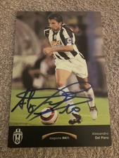 Alessandro del Piero Juventus Torino 2004/2005 autograph card signed RARE picture