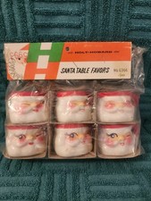 VTG NOS Set OF 6 Holt Howard Winking Eye Santa Claus Ceramic Mini Mugs - New picture