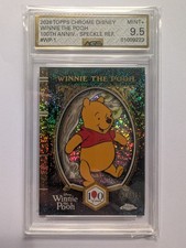 2026 Topps Chrome Disney Winnie the Pooh Speckle Refractor #WP-1 034/100 9.5 picture