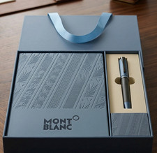 Montblanc Silver Body Ballpoint Pen with Notebook & Box | Special Edition picture