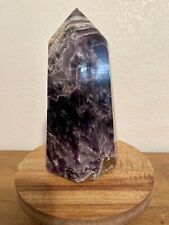 6lb 5oz Natural dream amethyst obelisk quartz crystal column picture