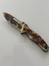 Rare Ontario OKC XM1 Fox Knives Italy N690CO Combat Deployed Knife Desert Sand picture