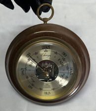 VTG The Nature Company Wood Wall Barometer Nautical-Made in Germany - USED/WORKS picture