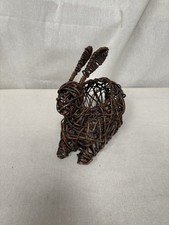 Rustic Brown Wicker Bunny Basket picture