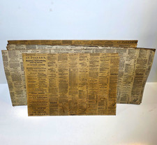 Lot of 6 1875 Antique New Brunswick NJ Newspaper Pages Mounted Wood Board picture