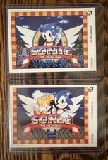 1993 Topps SEGA Sonic the Hedgehog Sticker Lot (#4 and #5) Unpeeled picture
