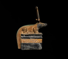 AUTHENTIC ANCIENT EGYPTIAN ANTIQUES Sobek Crocodile God Statue Artifact BC picture