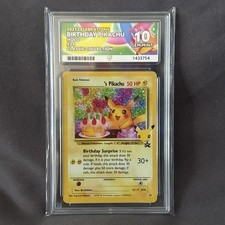 Pokémon TCG Birthday Pikachu #24 Celebrations 25th Ace 10 Gem Mint picture