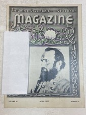 UDC United Daughters of the Confederacy Magazine Apr 1977 Gen. Stonewall Jackson picture