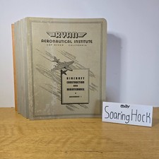 VERY RARE - Ryan Aeronautical Institute Textbooks - Set of 9 picture