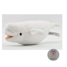 Hansa BH6651 25cm Beluga Whale Plush Toy Realistic Soft Safe New picture