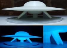 C-57D UFO/ Space Flying Saucer Forbidden Planet Glow in the Dark Blue picture