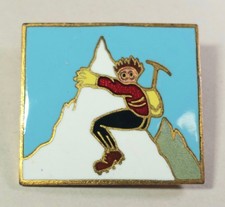 Vtg Rare Augis Lyon Pin Brooch Mountain Climber Mountaineer Made In France picture