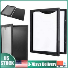 Wooden Jersey Display Case 14×18 Inch Black Shadow Box Frame Storage Box Gift picture