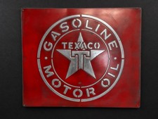 Texaco Garage Sign 20x24” Hand Cast Aluminum Relief Metal Wall Art picture