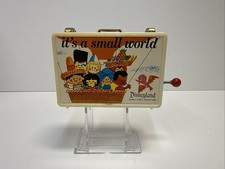 Vintage 1970s Disneyland It's a Small world suitcase music boxJapan - working picture