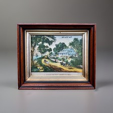 Antique Victorian Deep Walnut Picture Frame w/Glass C. 1890’s 13